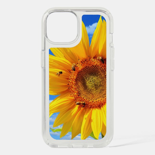 Bees and Sunflower iPhone Case (Front)