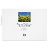 Bees and Sunflowers Against a Vibrant Blue Sky (Back Horizontal)