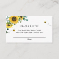 Bees and Sunflowers Books for Baby insert card