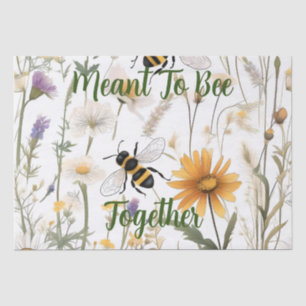 Bees And Wildflowers Meant To Bee Together, Tissue Paper