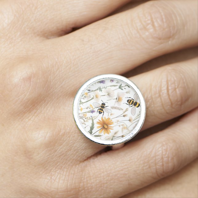 Bees And Wildflowers,  Ring (In Situ)