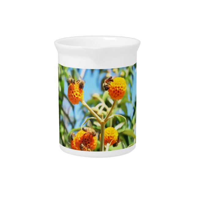 Bees at Work  Beverage Pitcher (Front)