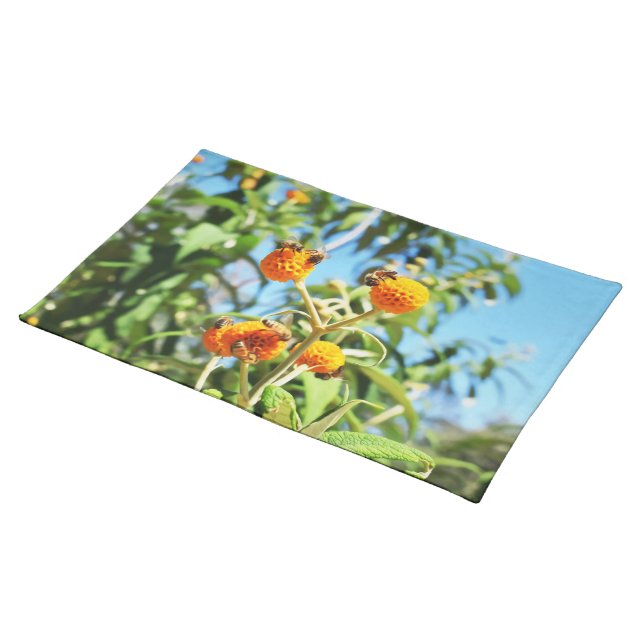 Bees at Work Cloth Placemat (On Table)