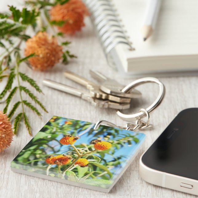 Bees at Work  Keychain (Front Right)