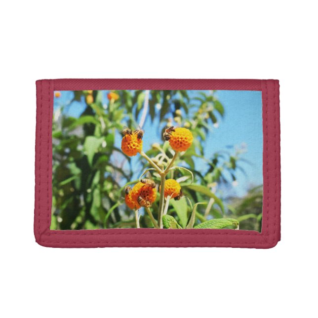 Bees at Work  Trifold Wallet (Front)
