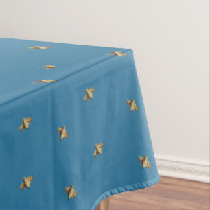 Bees - Bees - Bee - Beene blue Tablecloth