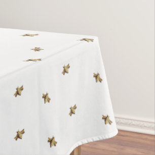 Bees - Bees - Bee white bee Tablecloth