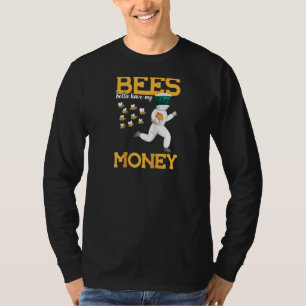 Bees Better Have My Money Honey Bee Swarm Raglan   T-Shirt