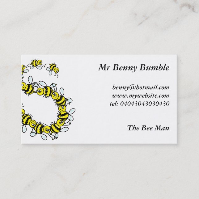 Bees Business Card (Front)