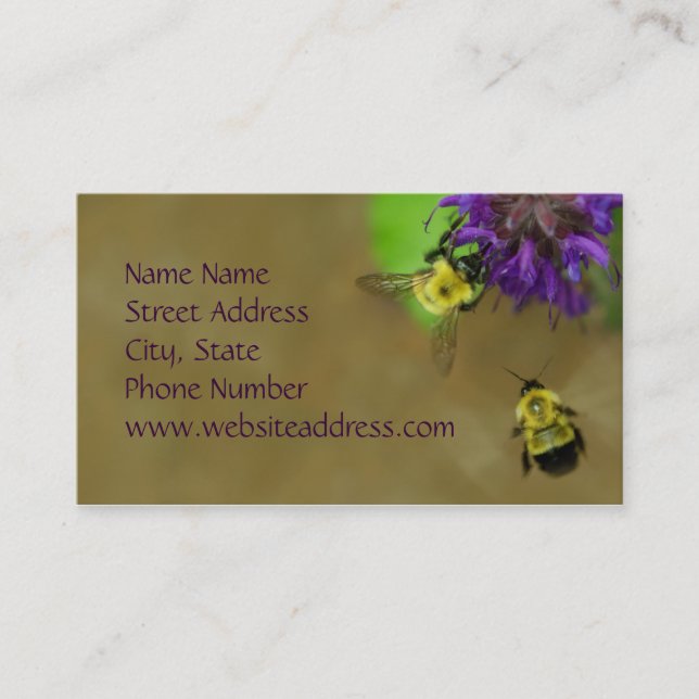 Bees Business Card (Front)