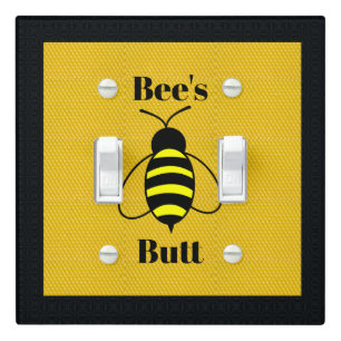 Bee's Butt Light Switch Cover