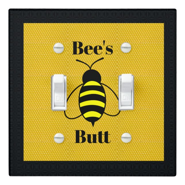 Bee's Butt Light Switch Cover (In Situ)