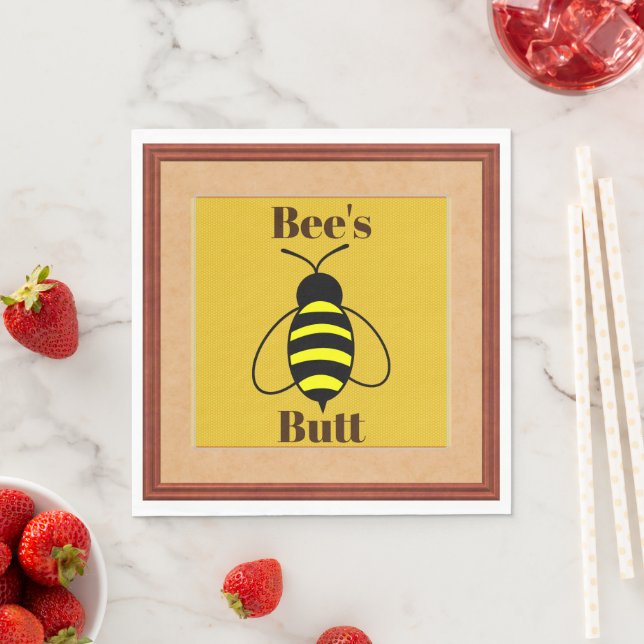 Bee's Butt Paper Napkin (Insitu)