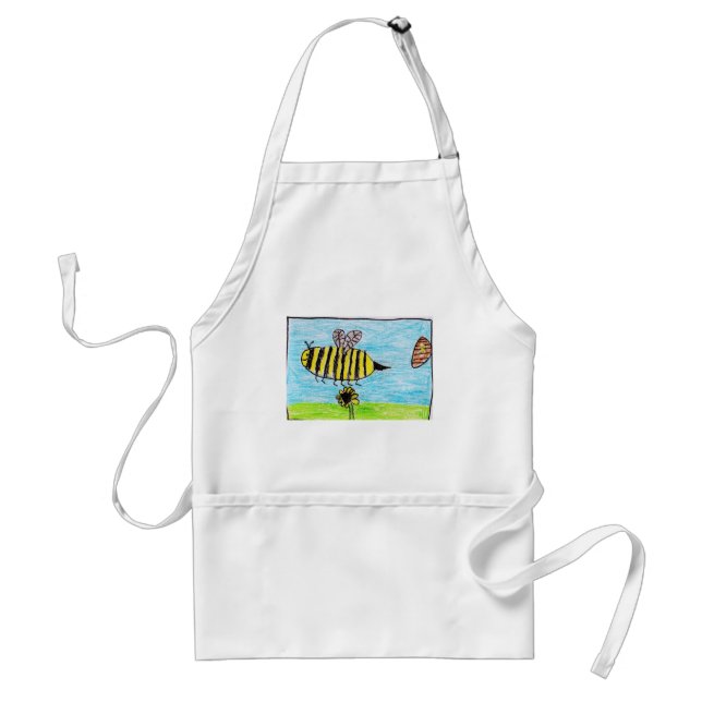 Bees Buzzing Adult Apron (Front)