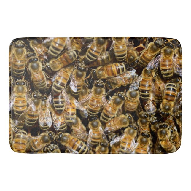Bees carpet bathroom mat (Front)