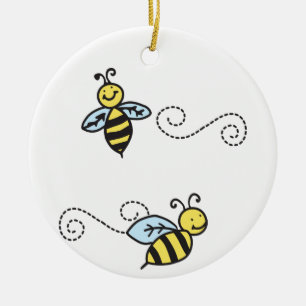 Bees Ceramic Ornament