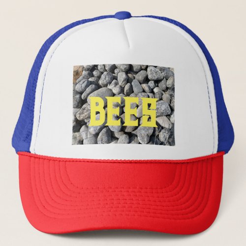 bees cobblestone trucker hat