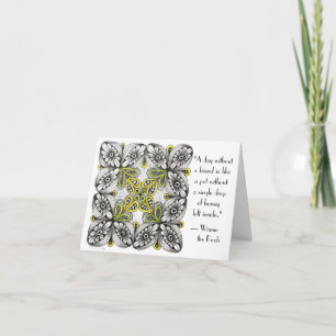 Bees & Flowers Hand-drawn Doodle Friendship Card