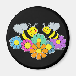 Bees & Flowers Magnet