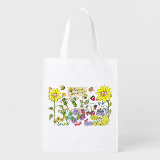 Bee's Garden Grocery Bag
