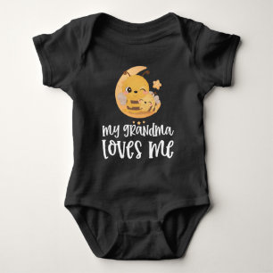 Bees 🐝 Gift for Grandchild - My Grandma Loves Me Baby Bodysuit