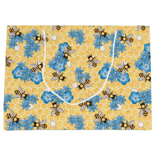 Bees Honey Honeycomb Gift Bag