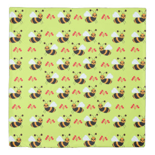 Bees Honeybee  Duvet Cover