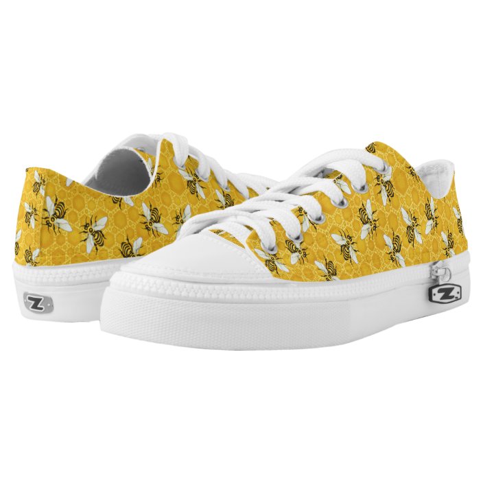 sneakers with bees on them