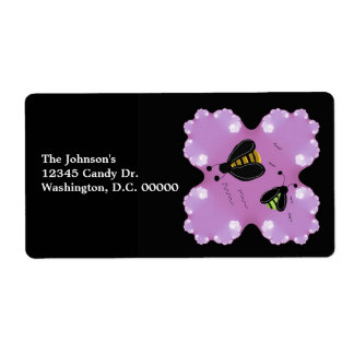 Bees in the Flowers Label