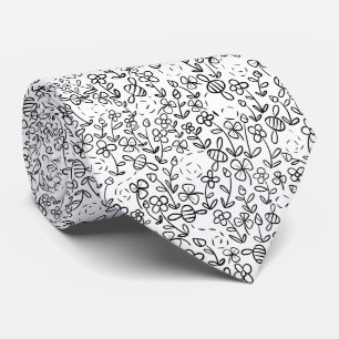 Bees in the garden neck tie