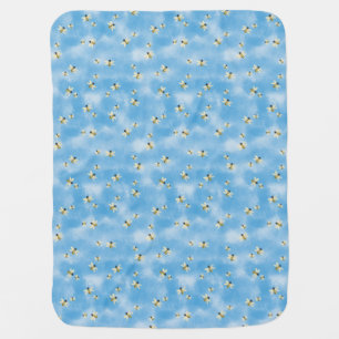 Bees In The Sky Baby Blanket