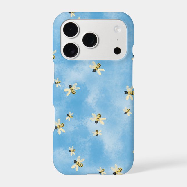 Bees In The Sky Iphone Case (Back)