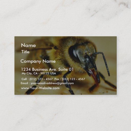 Customizable Bees Insects Business Cards