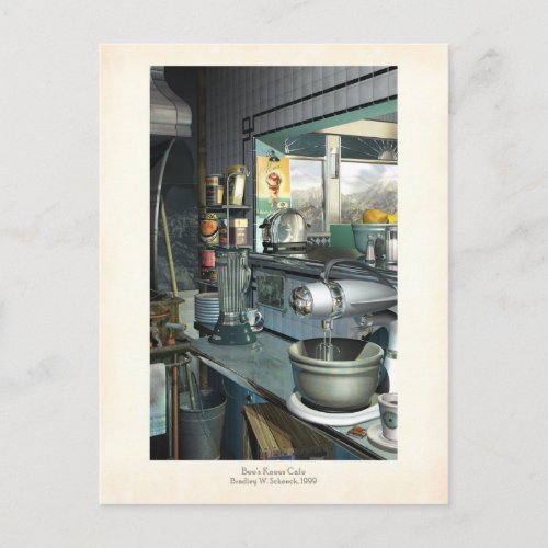 Bees Knees Cafe Postcard