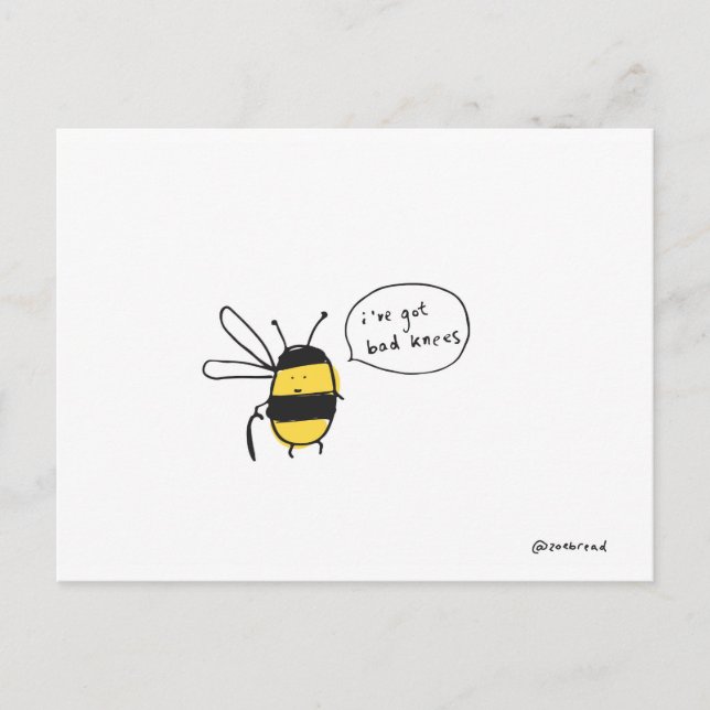 bees knees postcard (Front)