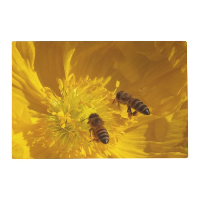 Bees Laminated Placemat (Front)