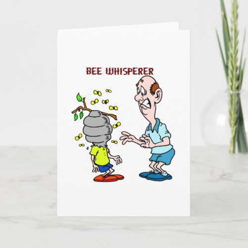 Bees Lovers Bee Whisperer Bumblebee Holiday Card