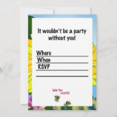 Bee's Lunch Date on Yellow Flower (Back)