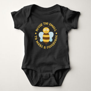 Bees Never Too Small To Make A Difference Baby Bodysuit