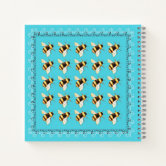 Baby Blue Square Notebook, Zazzle