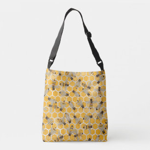 Bees on Honeycomb Bag