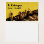 bees on yellow hive (Front & Back)