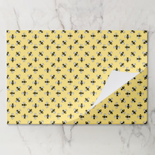 Bees Paper Placemats, Bumblebee Party Table Mats