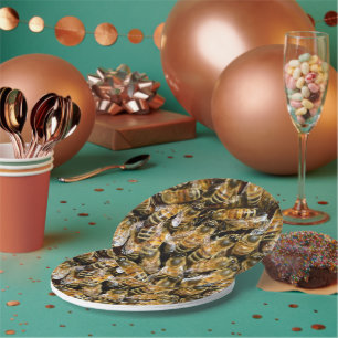 Bees Paper Plates