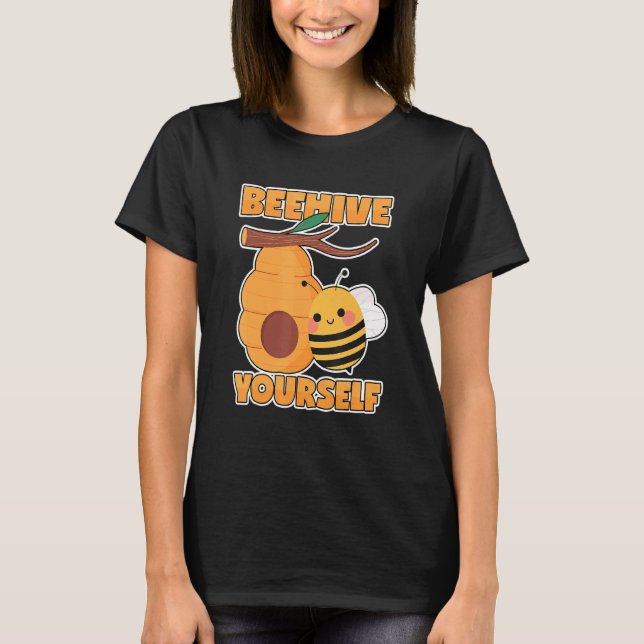 Bees Pun Beekeeper Word Joke  Saying T-Shirt (Front)