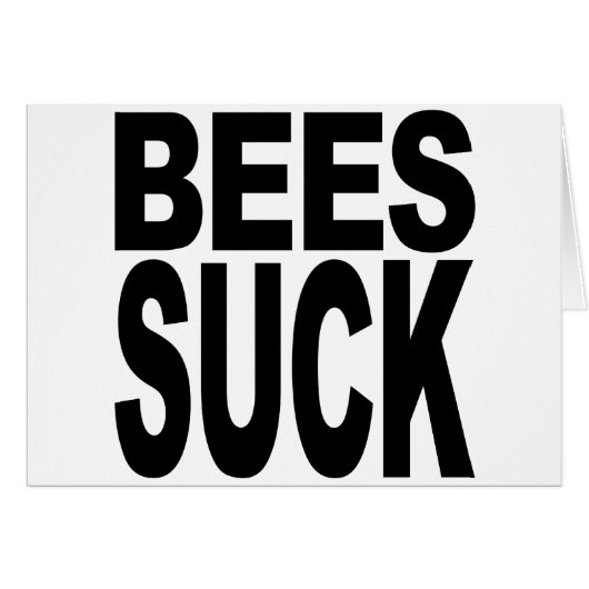 Bees Suck Cards (Front Horizontal)