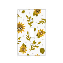 Bees Sunflower Yellow Nursery | Light Switch Cover