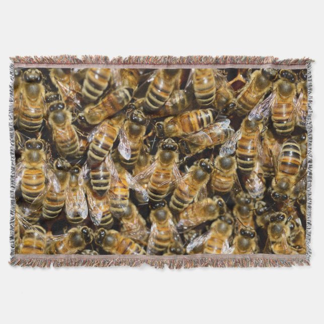 Bees Throw Blanket (Front)