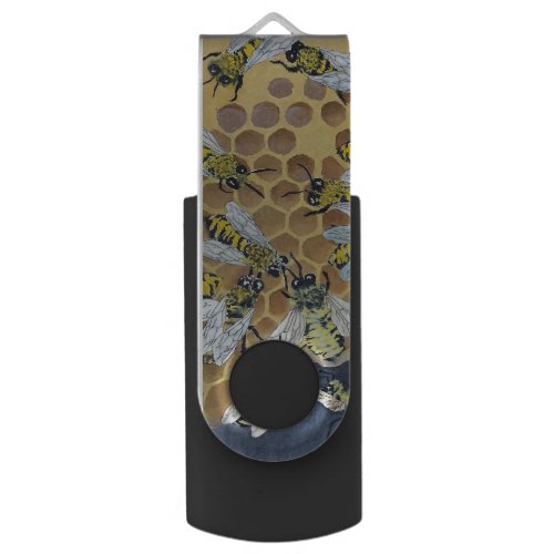 Bees USB USB Flash Drive