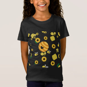 Bees with beehives and sunflower T-Shirt